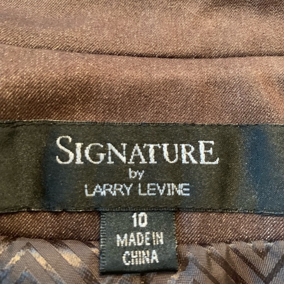 Signature by Larry Levine Brown Jacket/Blazer~10 - Picture 5 of 5